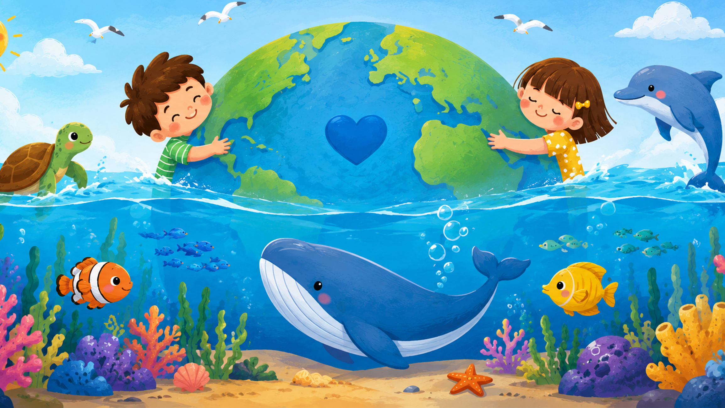 Vi concurso de dibujo infantil hidroten – día de los océanos