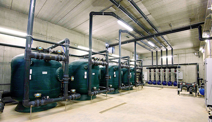 SYSTÈME DE FILTRATION. Terme di Guinone, Italie